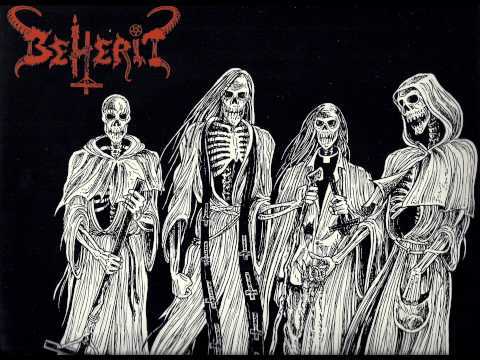 Blackmetal Finnish band Beherit streams on amazon music unlimited and tidal.