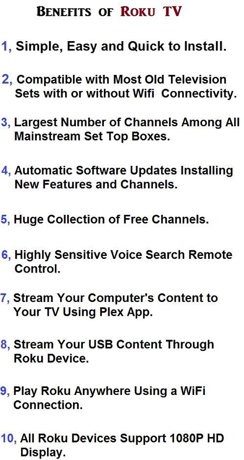 Advantages of Roku TV