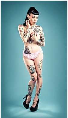 Bif Naked most tattooed female artist