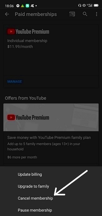Money back for your cancelled YouTube Premium subscription
