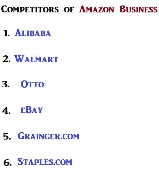 Who are the main competitors to Amazon Business