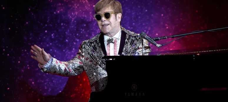 Elton John piano performance