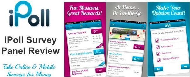 make money filling surveys - ipoll app