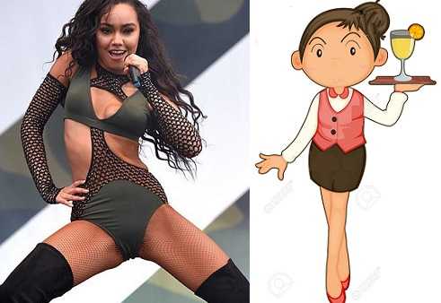 Leigh Anne of Little Mix was a waitress once.