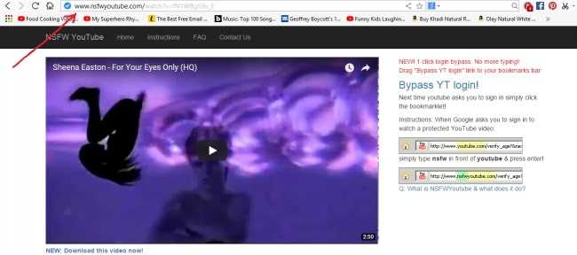 Watch adult videos on YouTube without signing in