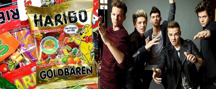 haribo gummies and one direction