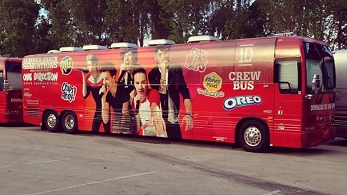 one direction tour bus is their second home.