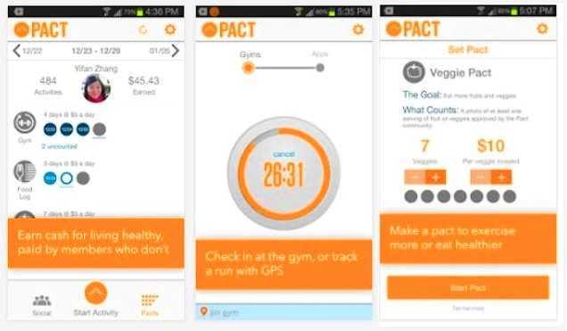 make money working out - pact app