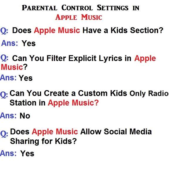 How to set parental controls in Apple Music?