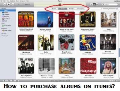 How to purchase full albums from iTunes music store?