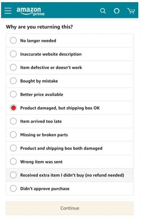 Returning an Amazon package explained