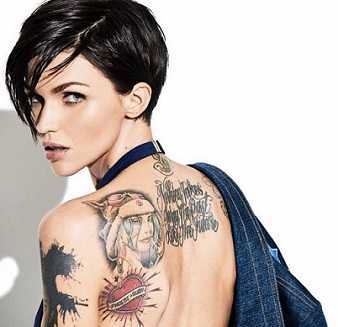 Ruby Rose is the most tattooed female Australian celebrity