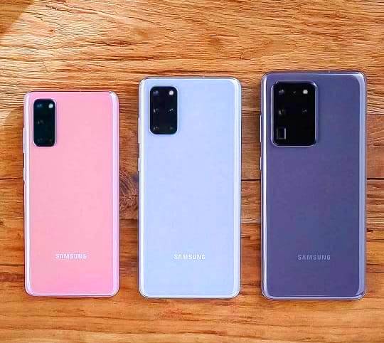 Design and feel of S20 S20 Plus and S20 Ultra