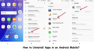 how to uninstall unused apps?