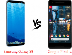 difference between samsung galaxy s8 vs Google Pixel 2
