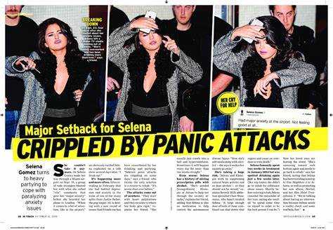 Selena Gomez gets anxiety attack before live performances