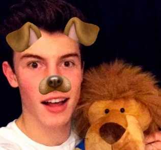 Shawn Mendes loves his stuffed lion leo