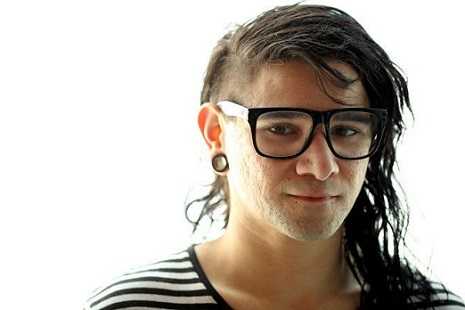 Skrillex weird hairstyle