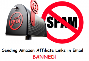 amazon affiliate links in emails will be banned