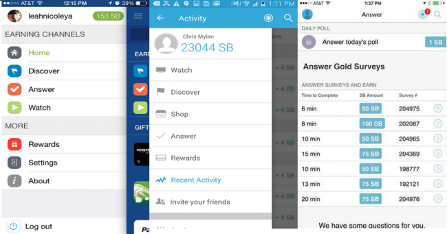 swagbucks app, make money searching the web