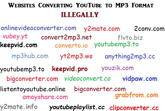 Youtube to mp3 conversion is totally illegal