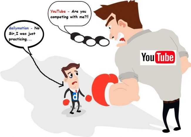Difference between Youtube and Dailymotion